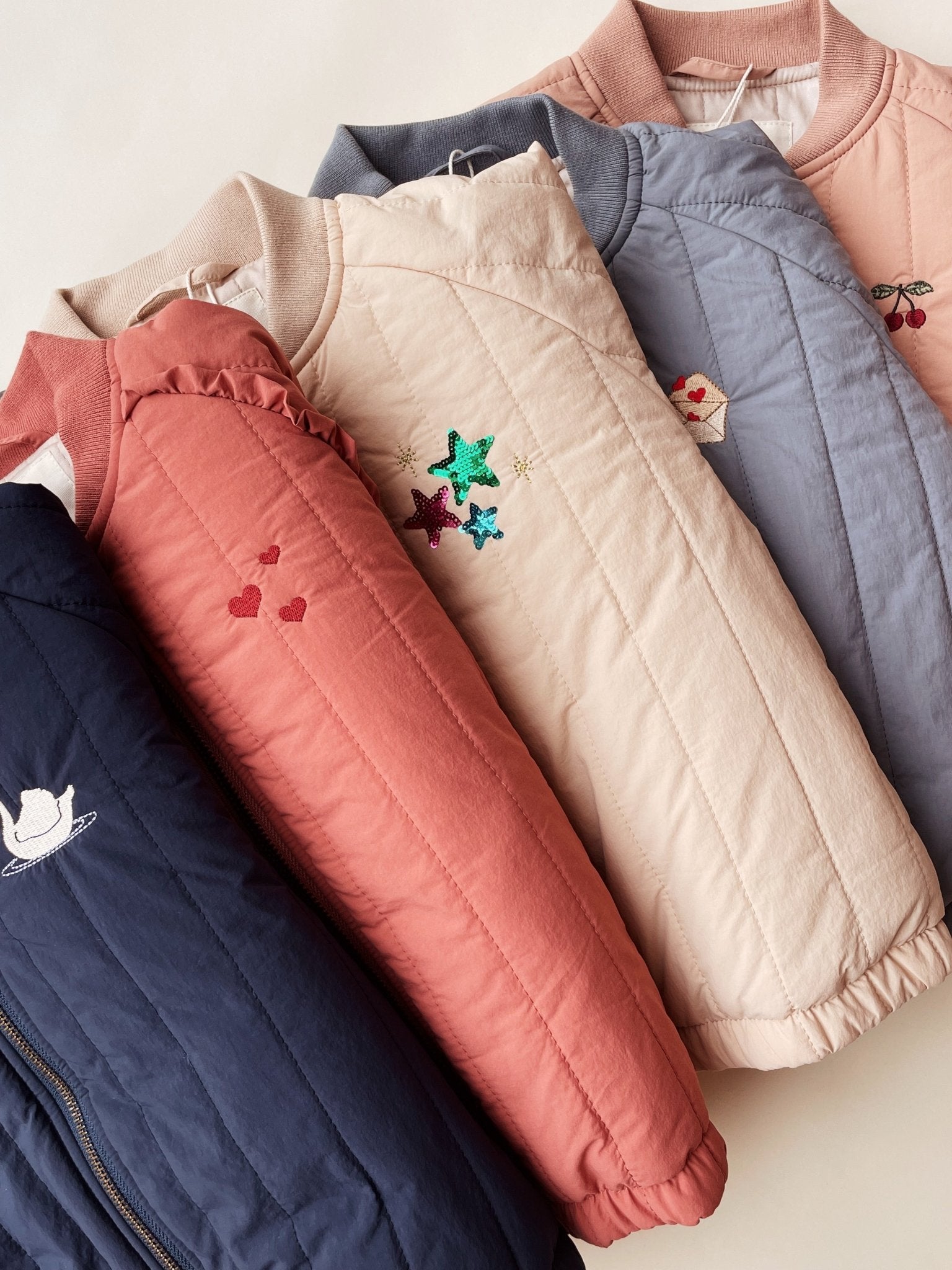 Konges Sløjd JUNO SEQUIN BOMBER JACKET - FRAPPÉ Konges Sløjd