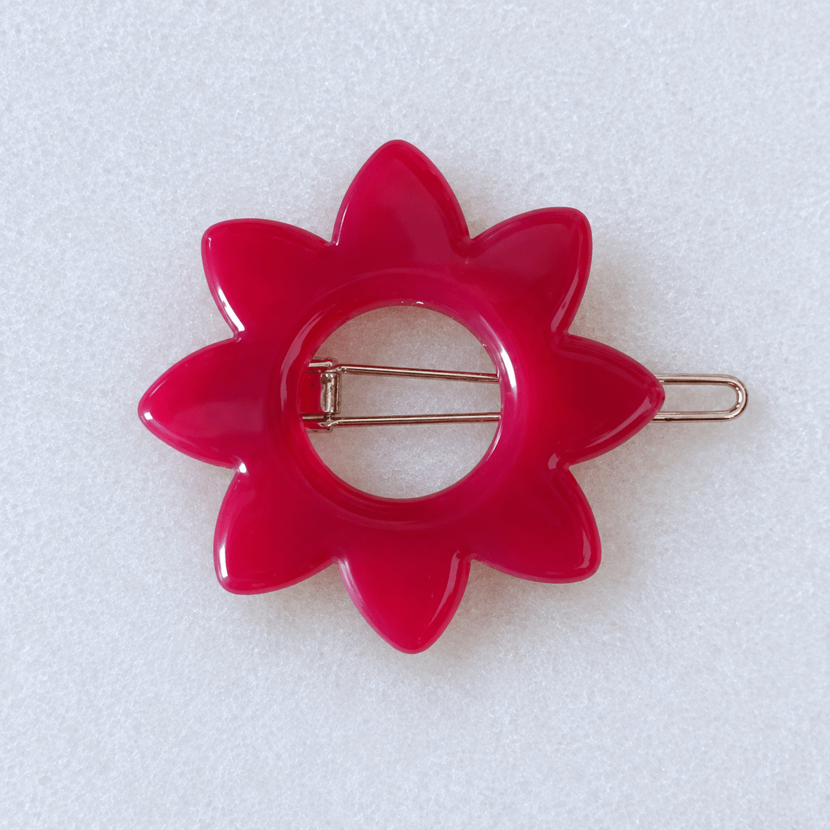Kanel ANNA Hair Clip - 3244 Trans - Raspberry Red (3244 Trans)
