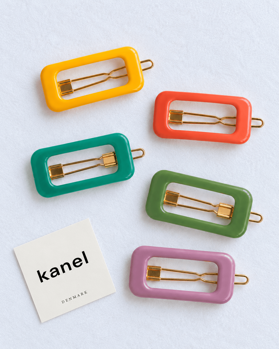 Kanel REC hair clips in a range of colors