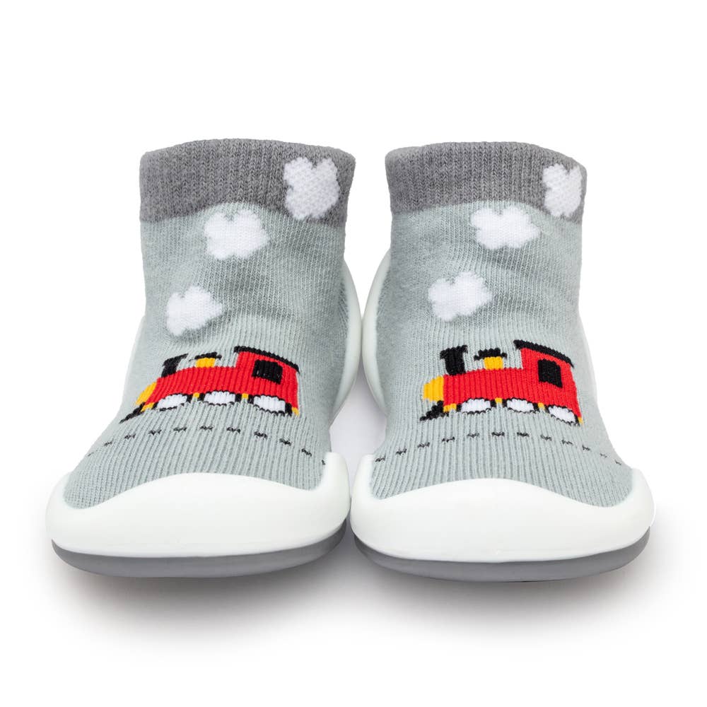 Komuello - Komuello first walker baby sock shoes - Train Komuello
