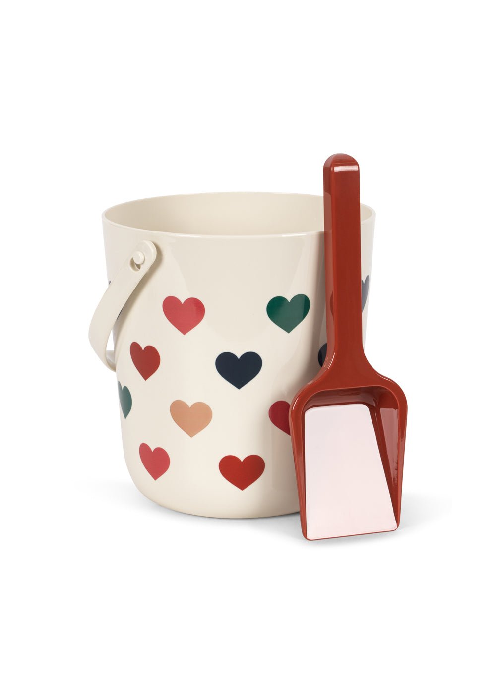 Konges Sløjd Beach Bucket and Shovel-Bon Coeur Colore Konges Sløjd