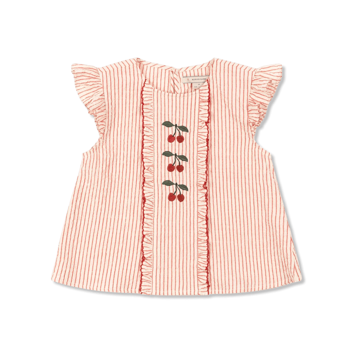 Konges Sløjd Ellie Frill Top GOTS - Amour Stripe Konges sløjd