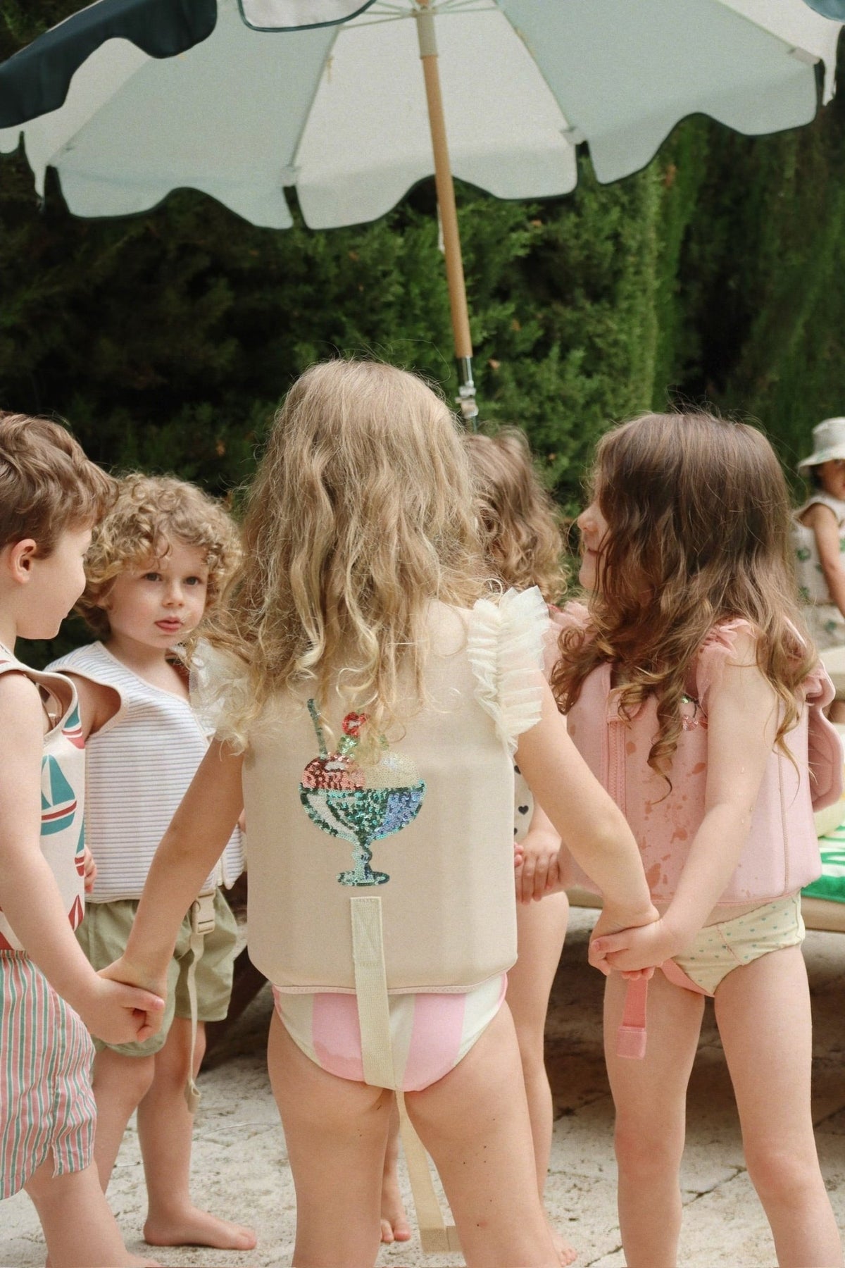 Konges Sløjd ELLIS SWIM VEST - stripe bluie Konges Sløjd