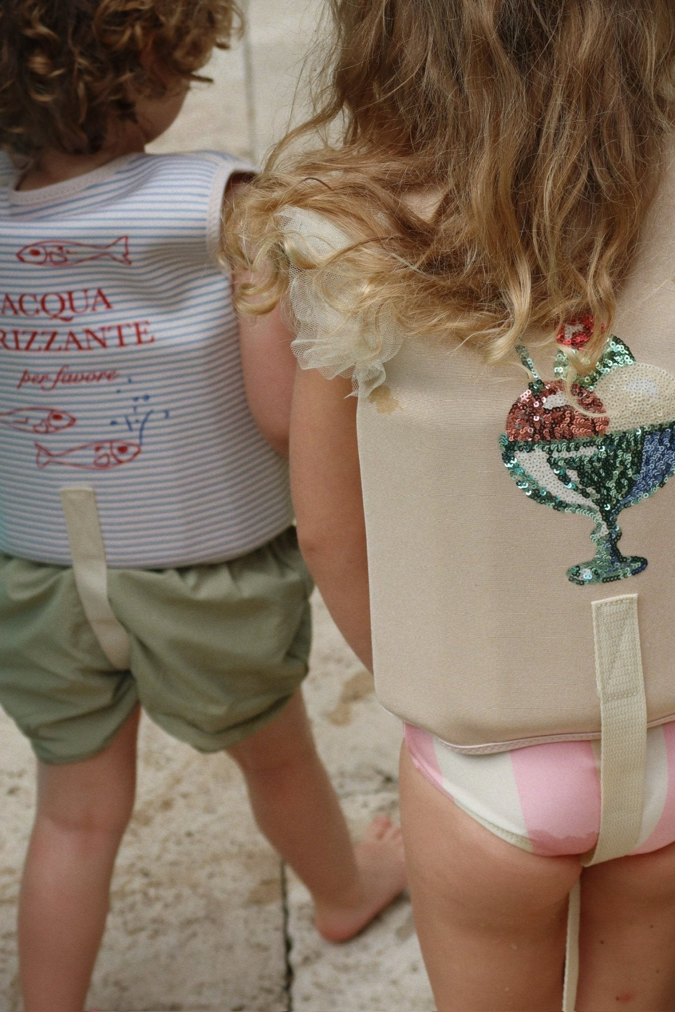 Konges Sløjd ELLIS SWIM VEST - stripe bluie Konges Sløjd