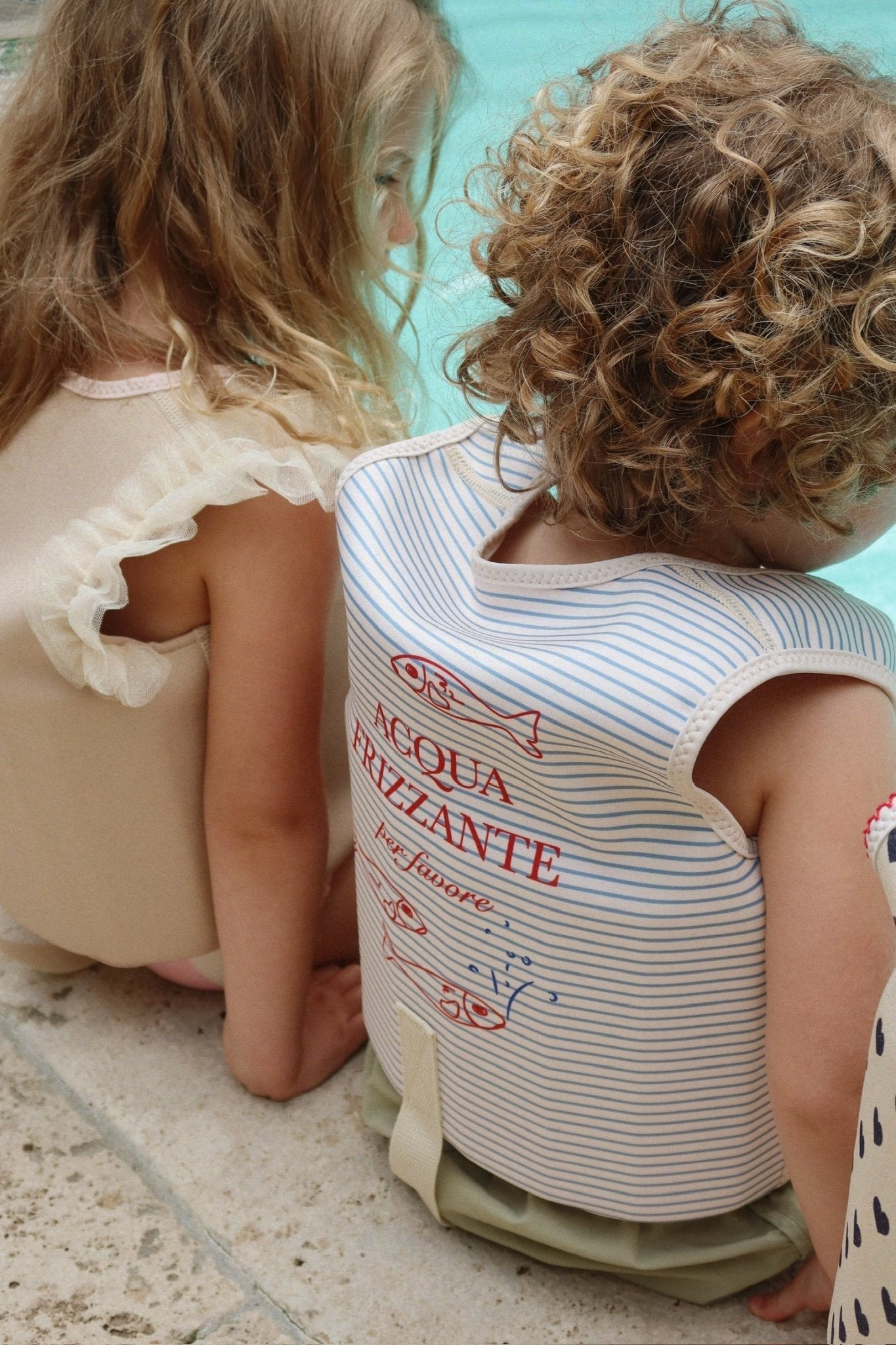 Konges Sløjd ELLIS SWIM VEST - stripe bluie Konges Sløjd