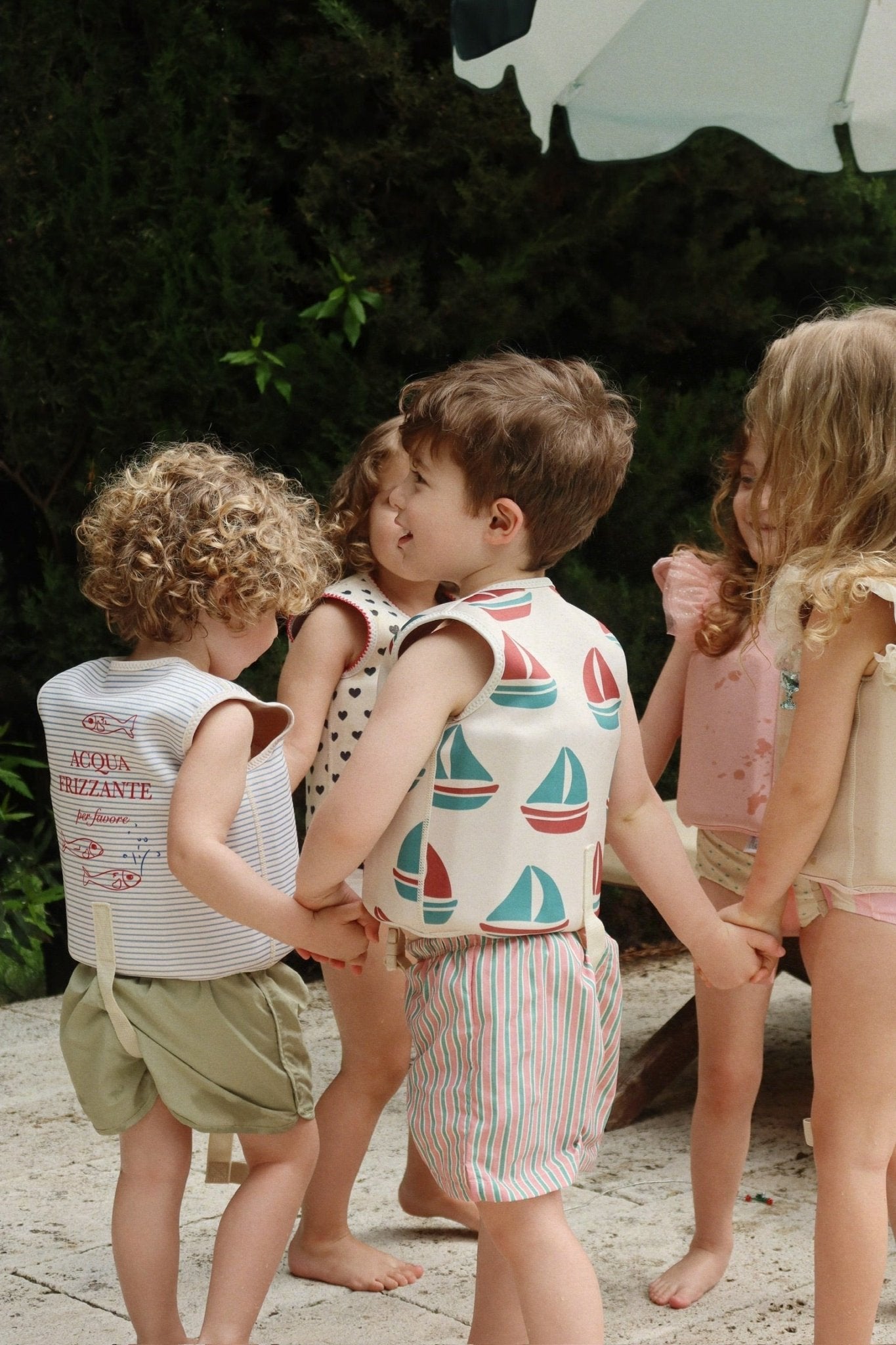 Konges Sløjd ELLIS SWIM VEST - stripe bluie Konges Sløjd