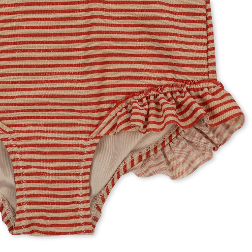 Konges Sloejd Jade Ls Swimsuit Glitter Stripe Konges Sløjd