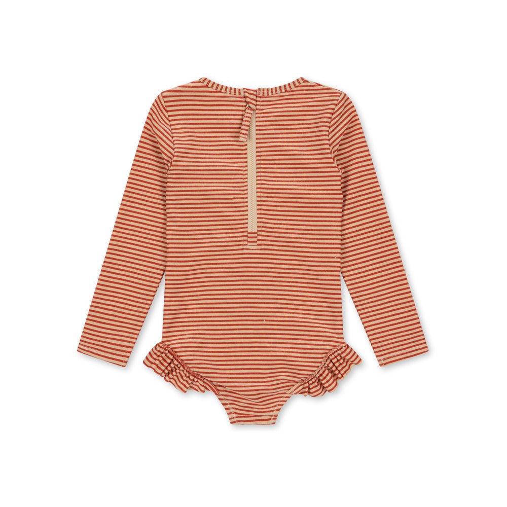 Konges Sloejd Jade Ls Swimsuit Glitter Stripe Konges Sløjd