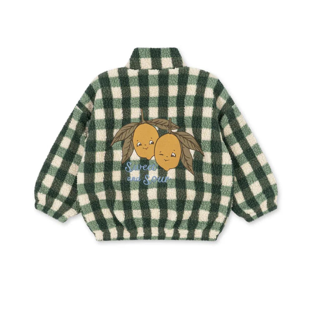 Konges Sløjd Jody Teddy Jacket - Green Check Konges Sløjd