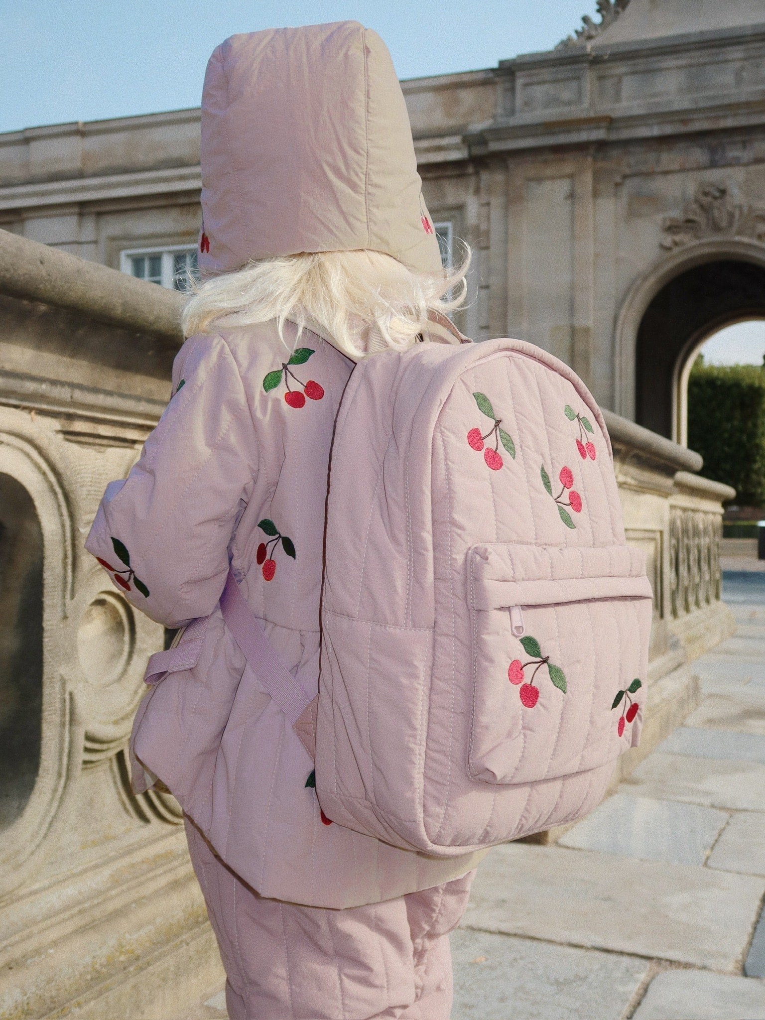 Konges Sloejd Kids JUNO Quilted Backpack - Twilight Mauve Konges Sløjd