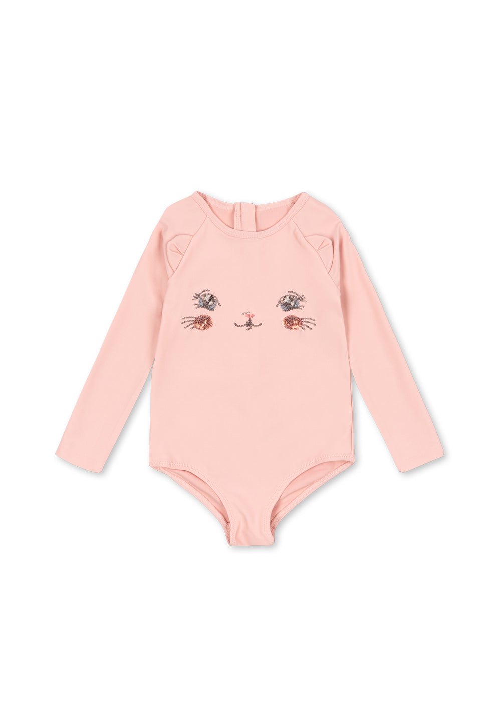 Konges Sløjd Kitty Long Sleeve Swimsuit - Powder Pink