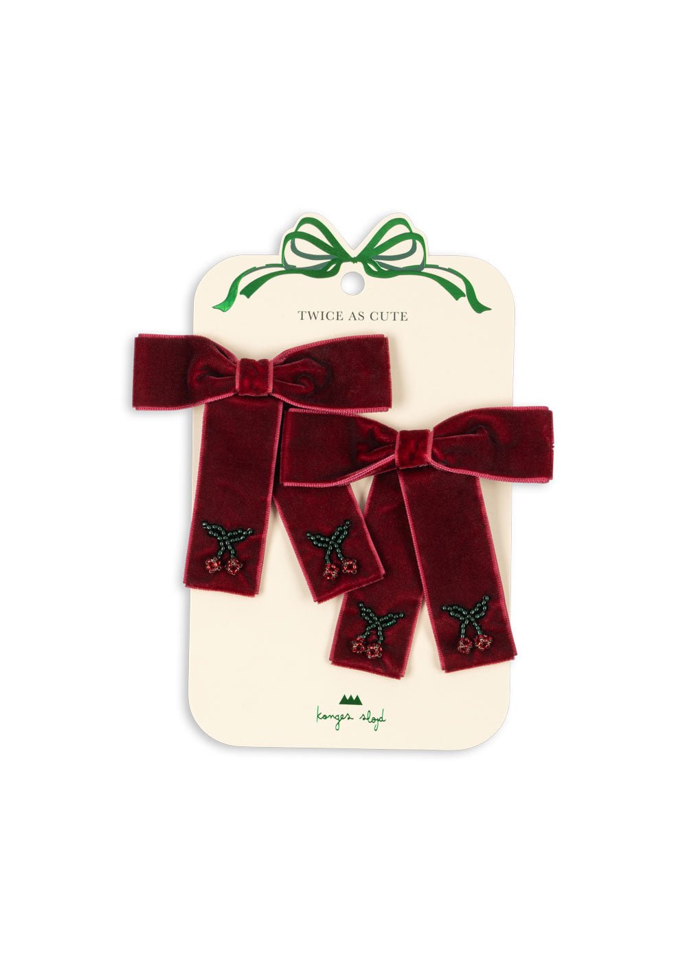 Konges Sløjd 2 PACK JULIETTE BOW HAIR CLIP - rio red Konges Sløjd New Collection