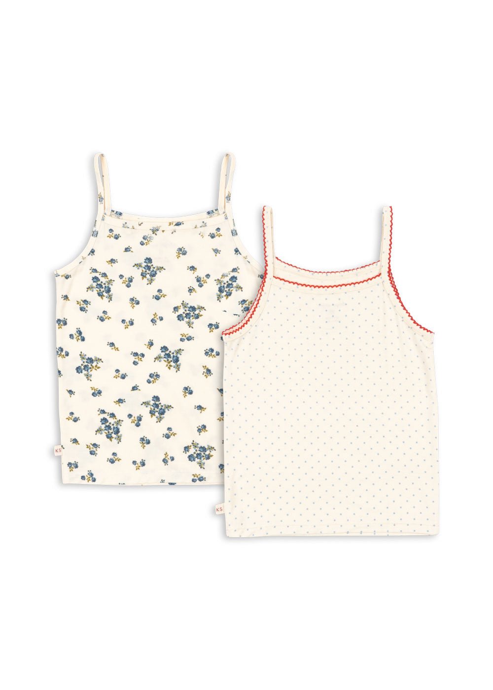 Konges Sløjd 2 PACK MIMMI STRAP TOPS - blue kitty dot/tramonto Konges Sløjd New Collection
