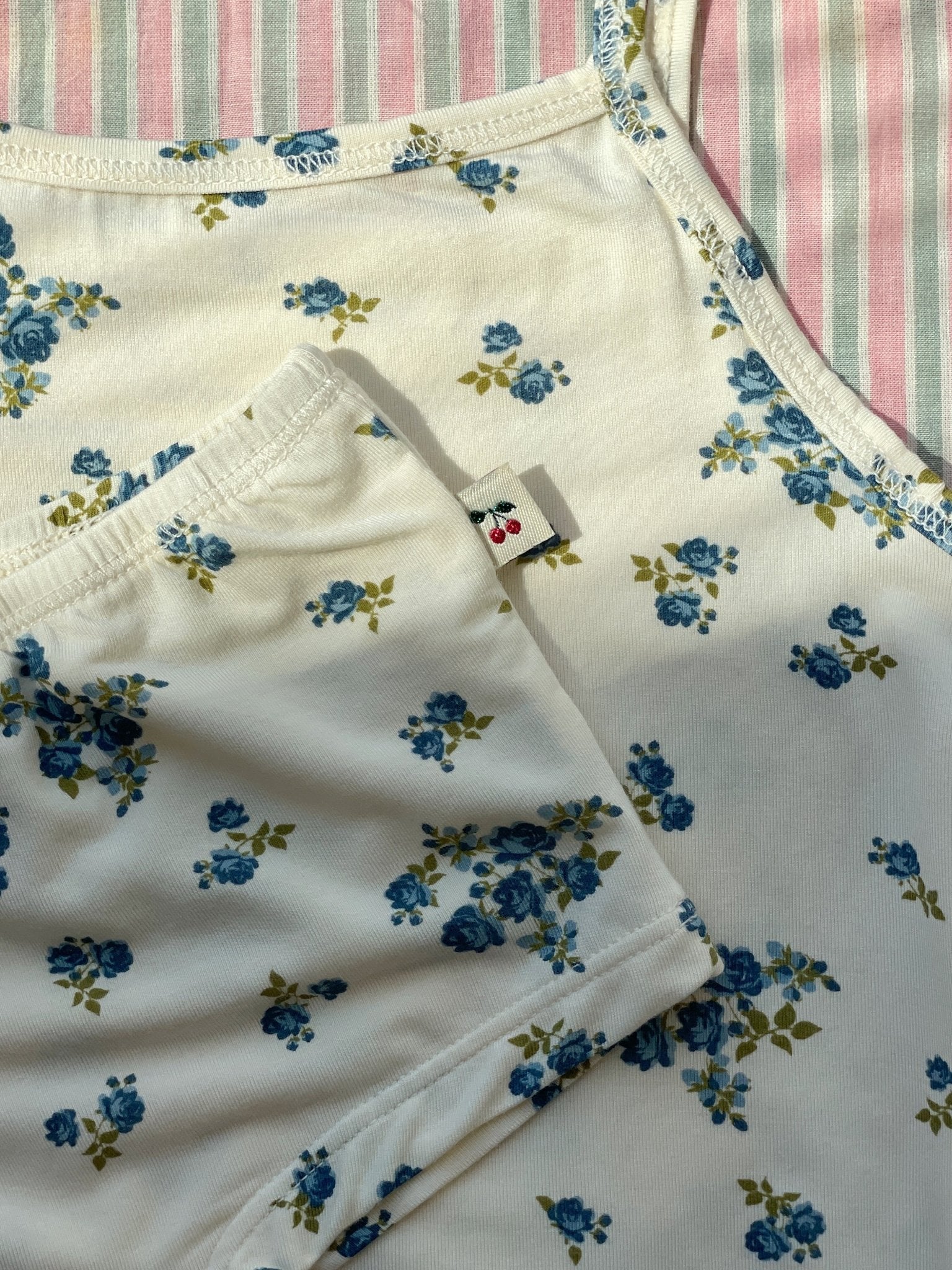 Konges Sløjd 2 PACK MIMMI STRAP TOPS - blue kitty dot/tramonto Konges Sløjd New Collection