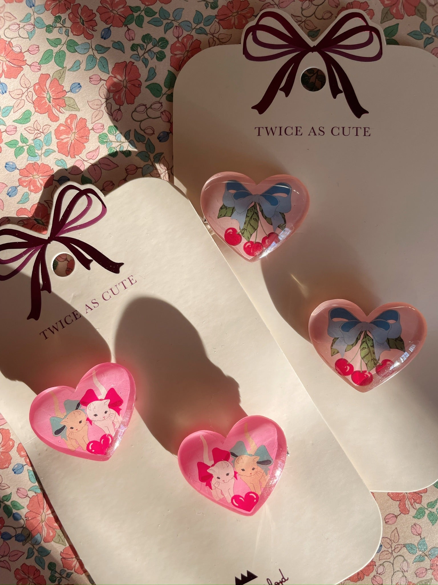 Konges Sløjd 2 PACK VILMA HAIR CLIP - amarena Konges Sløjd