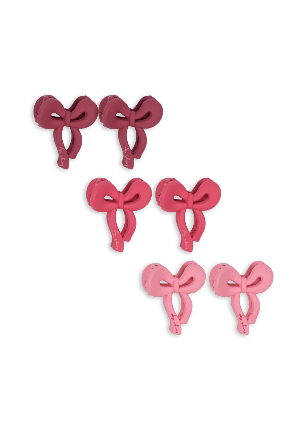 Konges Sløjd 6 PACK MINI BOW HAIR CLIP - pink mix Konges Sløjd