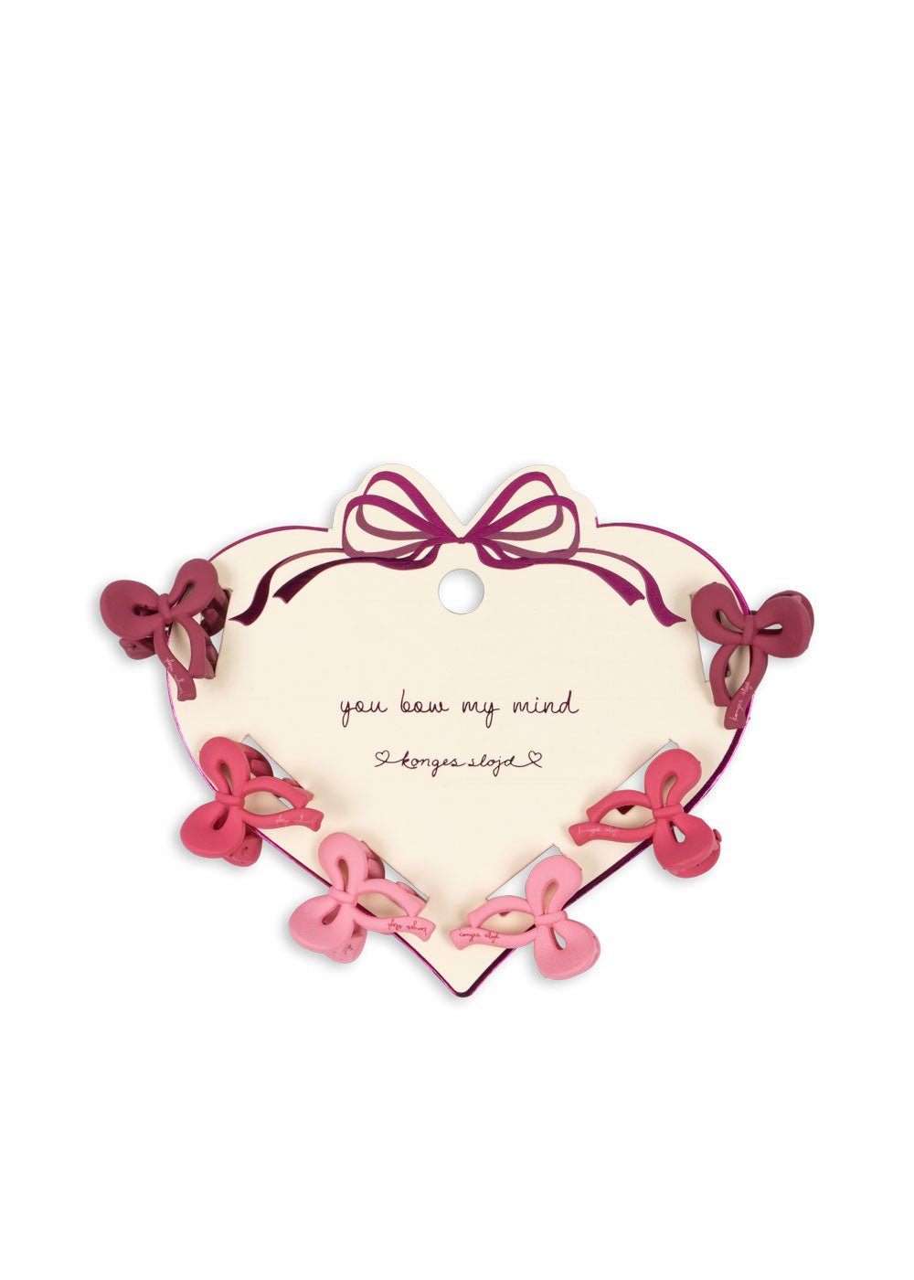Konges Sløjd 6 PACK MINI BOW HAIR CLIP - pink mix Konges Sløjd
