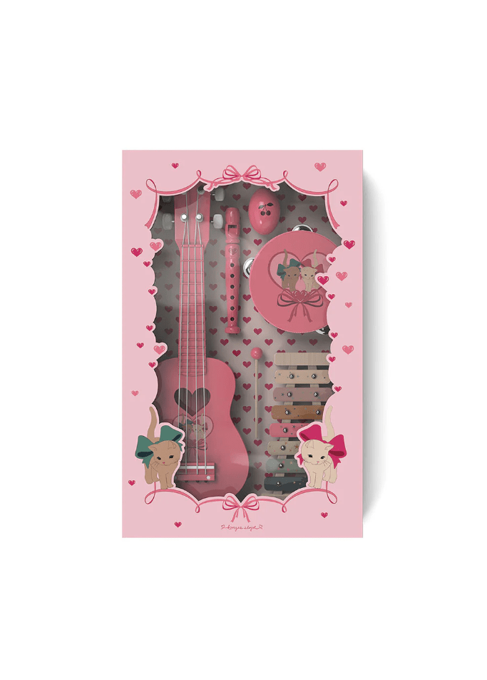 Konges Sløjd All I wish For - Music FSC - Bow Kitty Pink Konges Sløjd