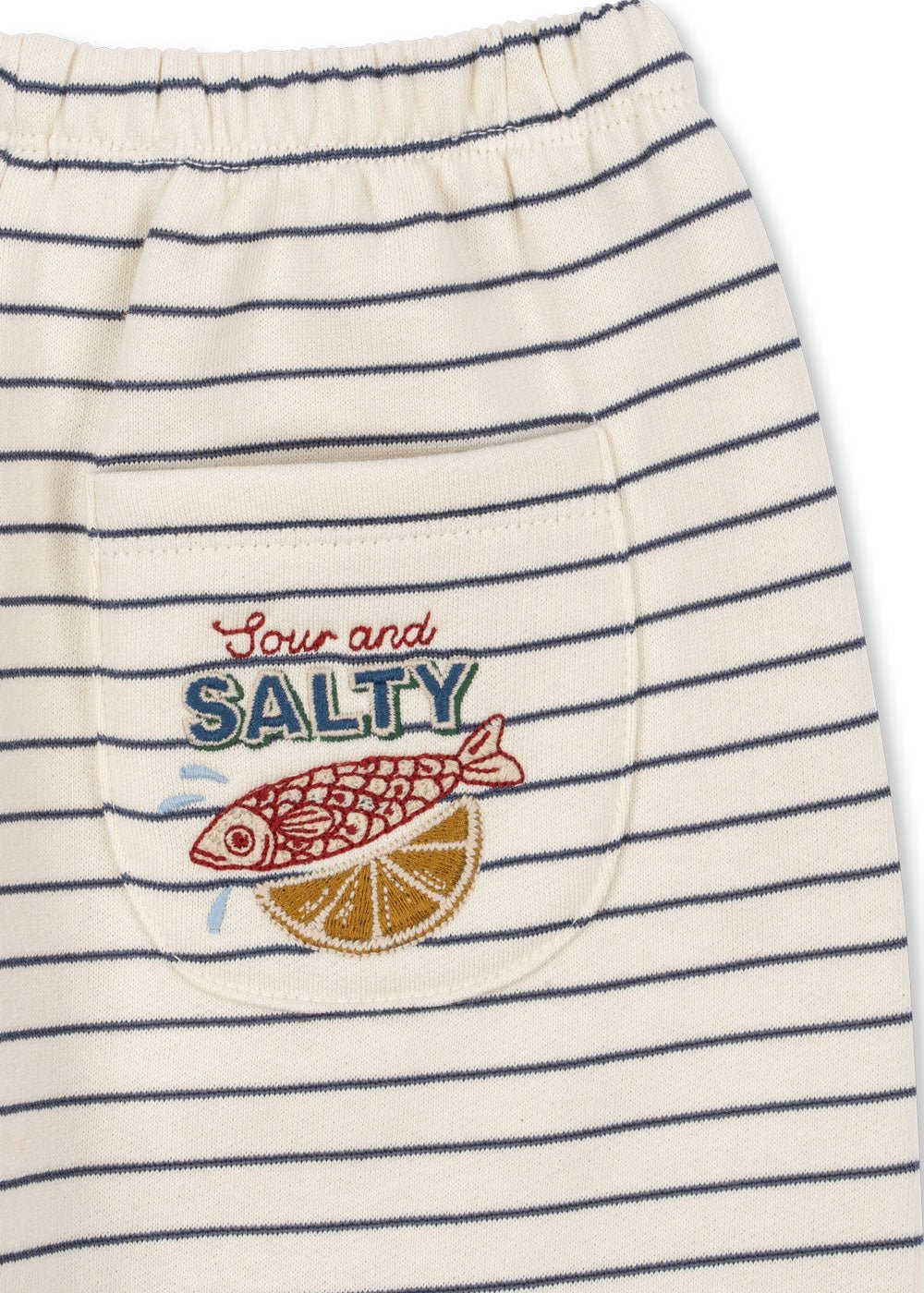 Konges Sløjd Amio Sweatpants – Captains Blue/Antique White | Kids Organic Cotton Pants Konges Sløjd New Collection