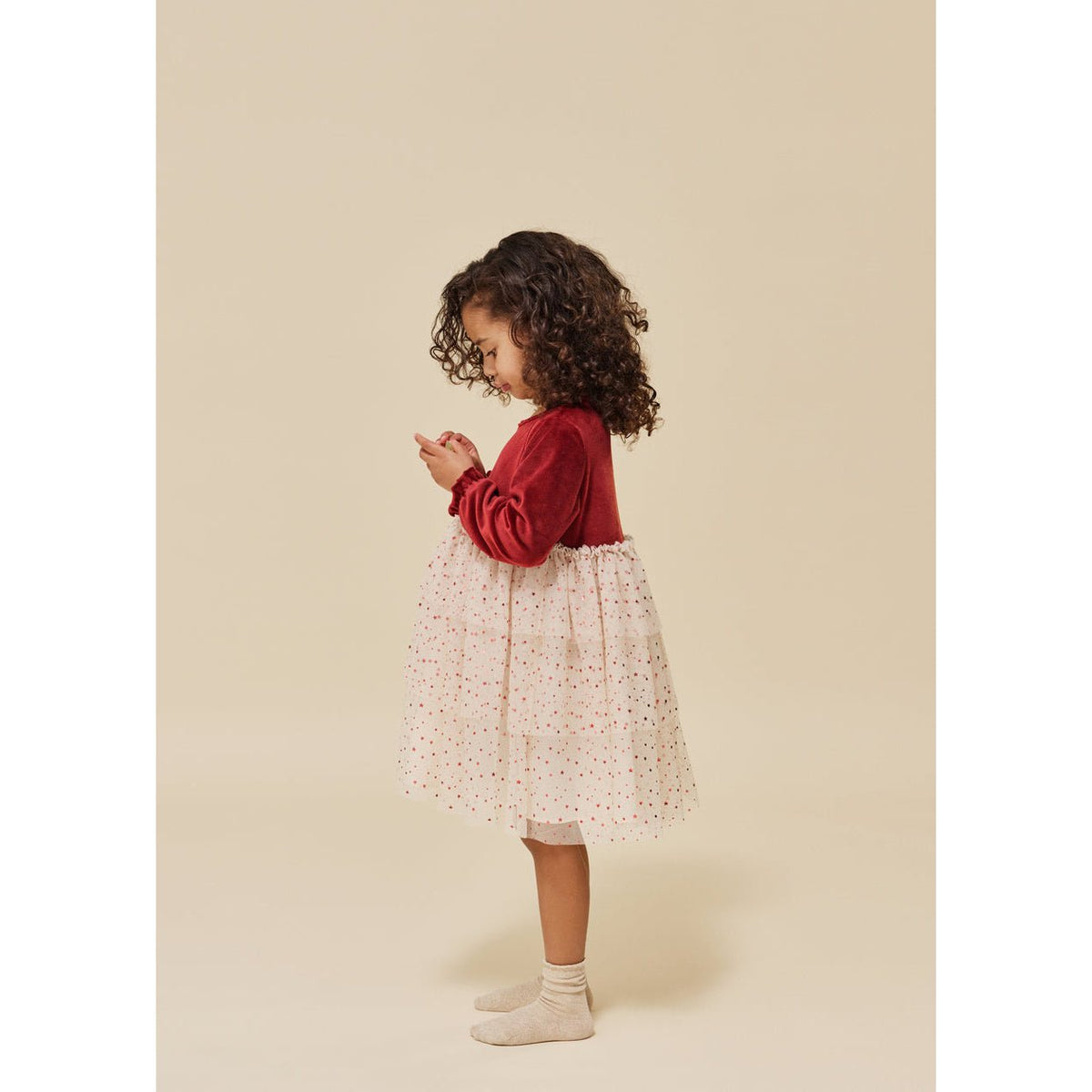 Konges Sløjd Belis Velvet Dress Red Dahlia Konges Sløjd