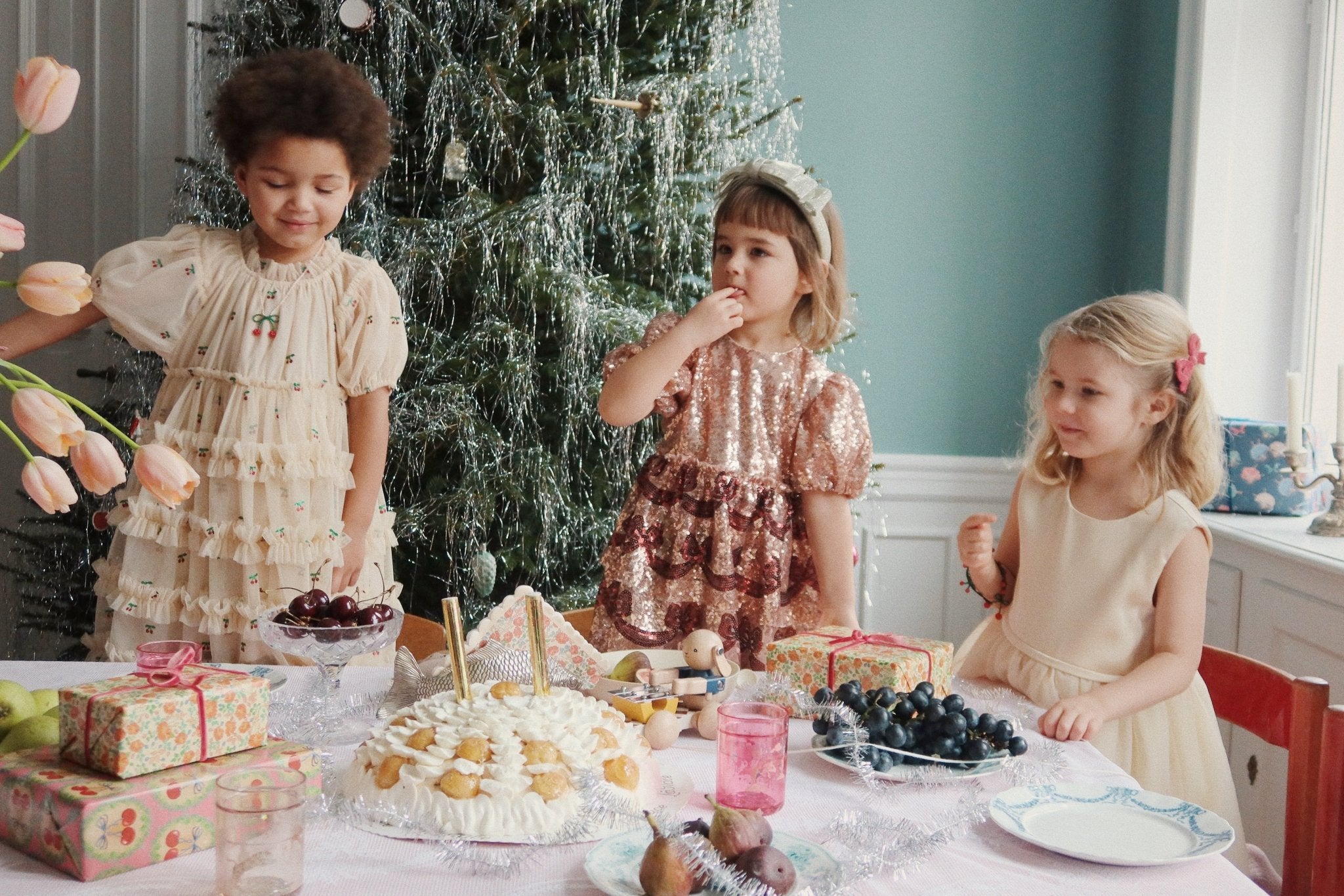 Konges Sløjd BOWIE SEQUIN DRESS - brazilian sand Konges Sløjd