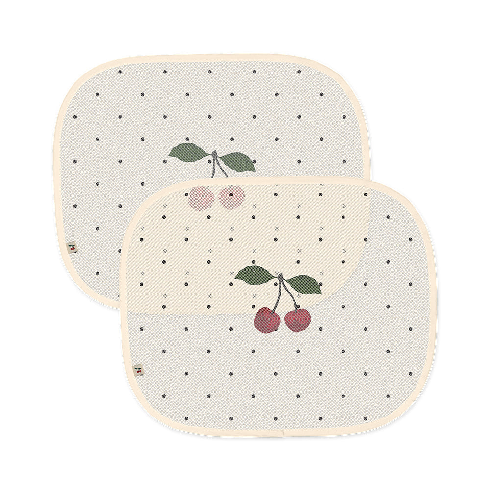 Konges Sløjd Navy Dot 2 Pack Car Sunshade