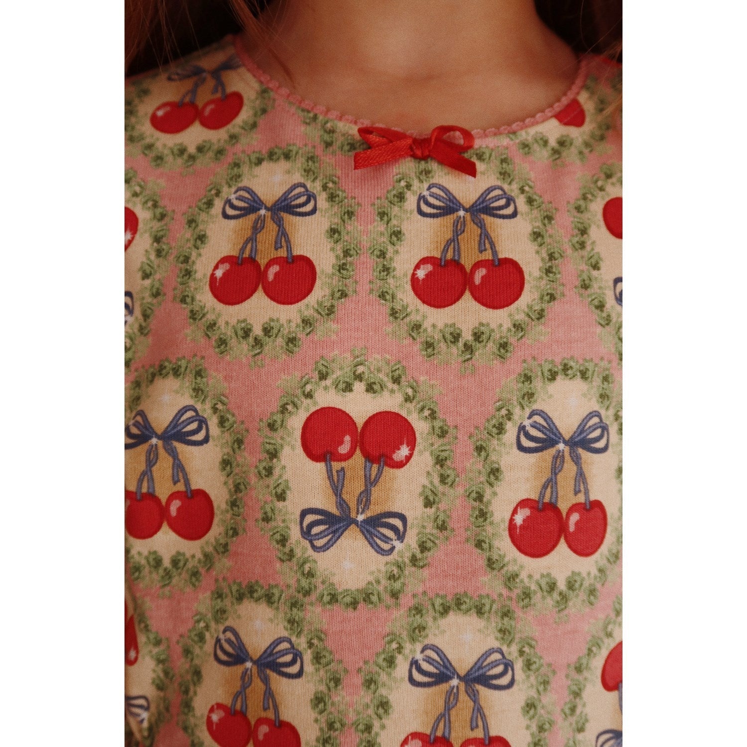 Konges Sløjd Cherry Bow Drey Dress Gots Konges Sløjd