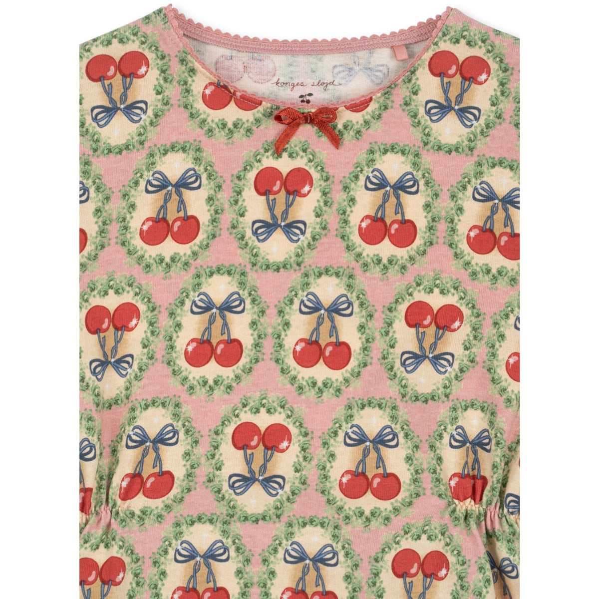 Konges Sløjd Cherry Bow Drey Dress Gots Konges Sløjd