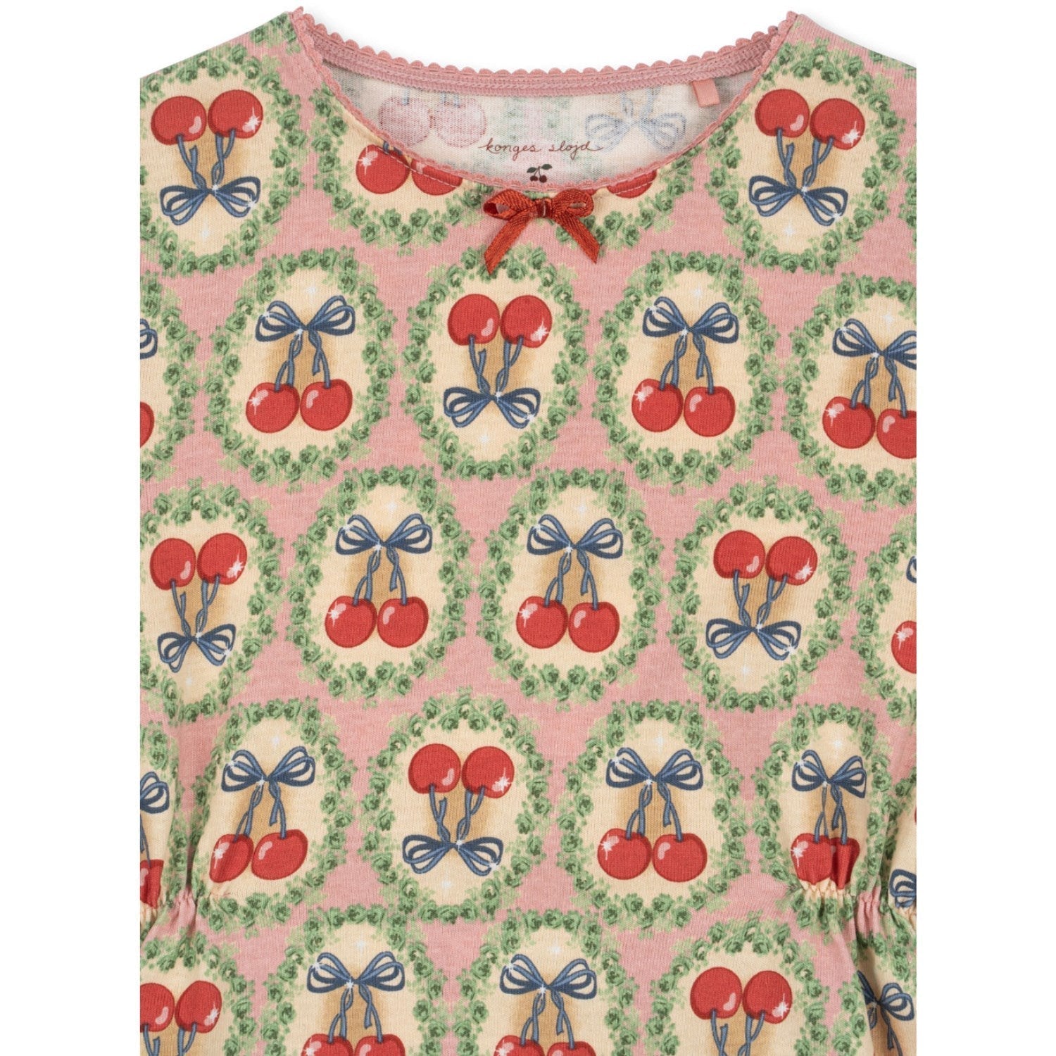 Konges Sløjd Cherry Bow Drey Dress Gots Konges Sløjd