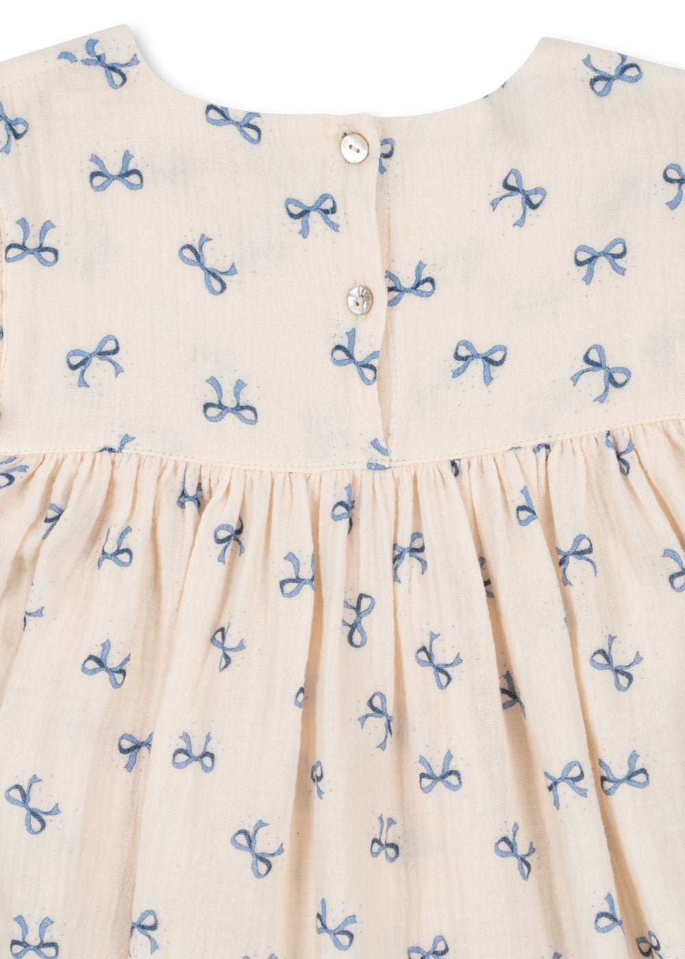 Konges Sløjd COCO DRESS GOTS - bow bleu Konges Sløjd