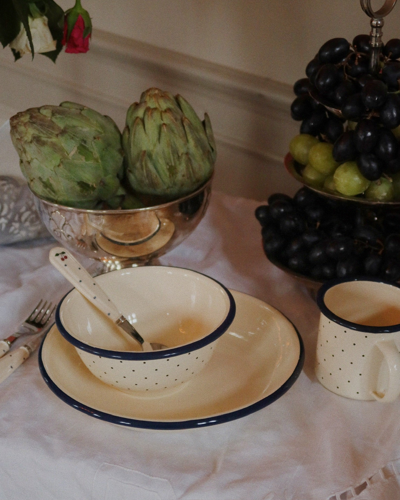 Konges Sløjd CUTLERY SET - navy dot Konges Sløjd New Collection