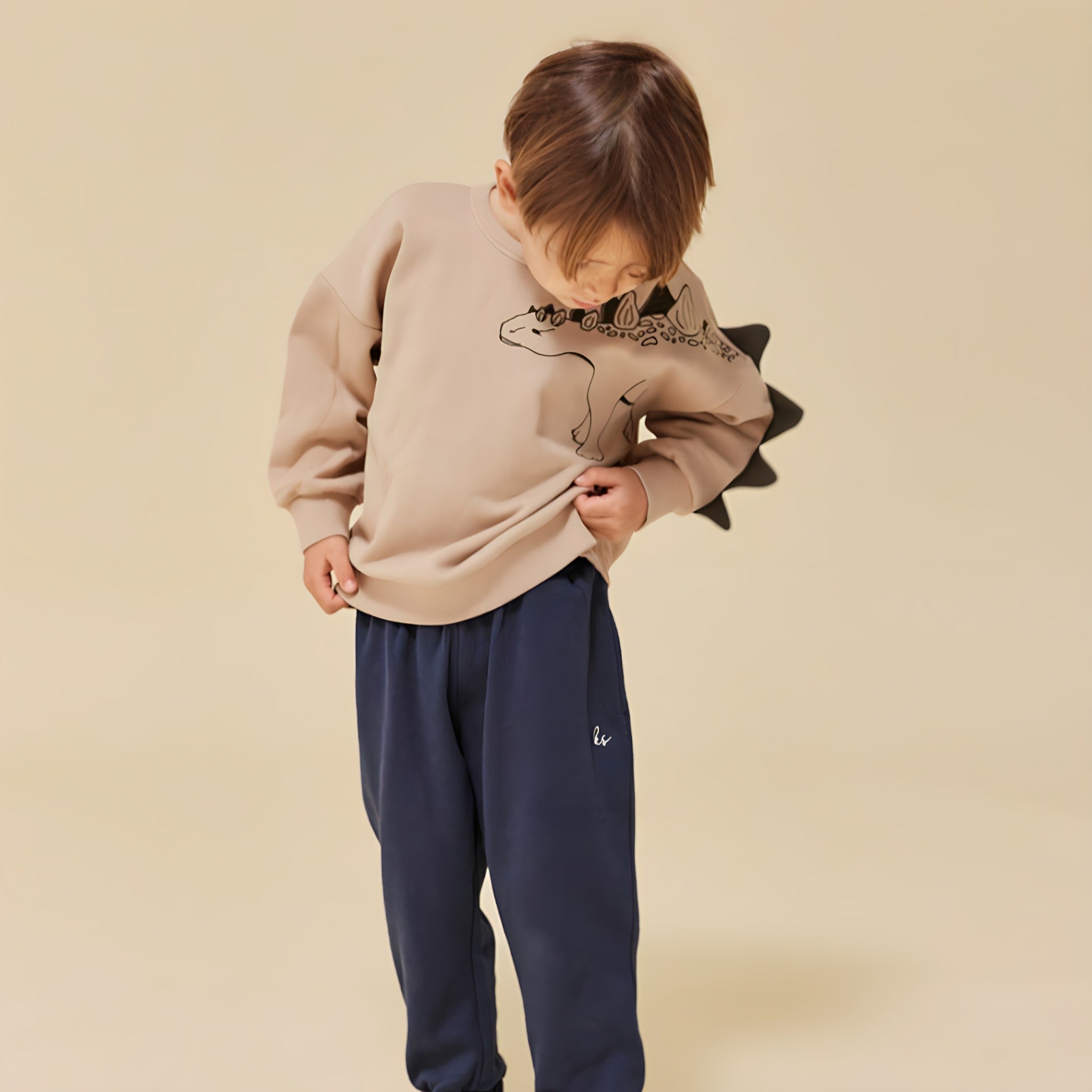 Konges Sløjd Dinosaur Tail Sweatshirt – Beige Konges Sløjd