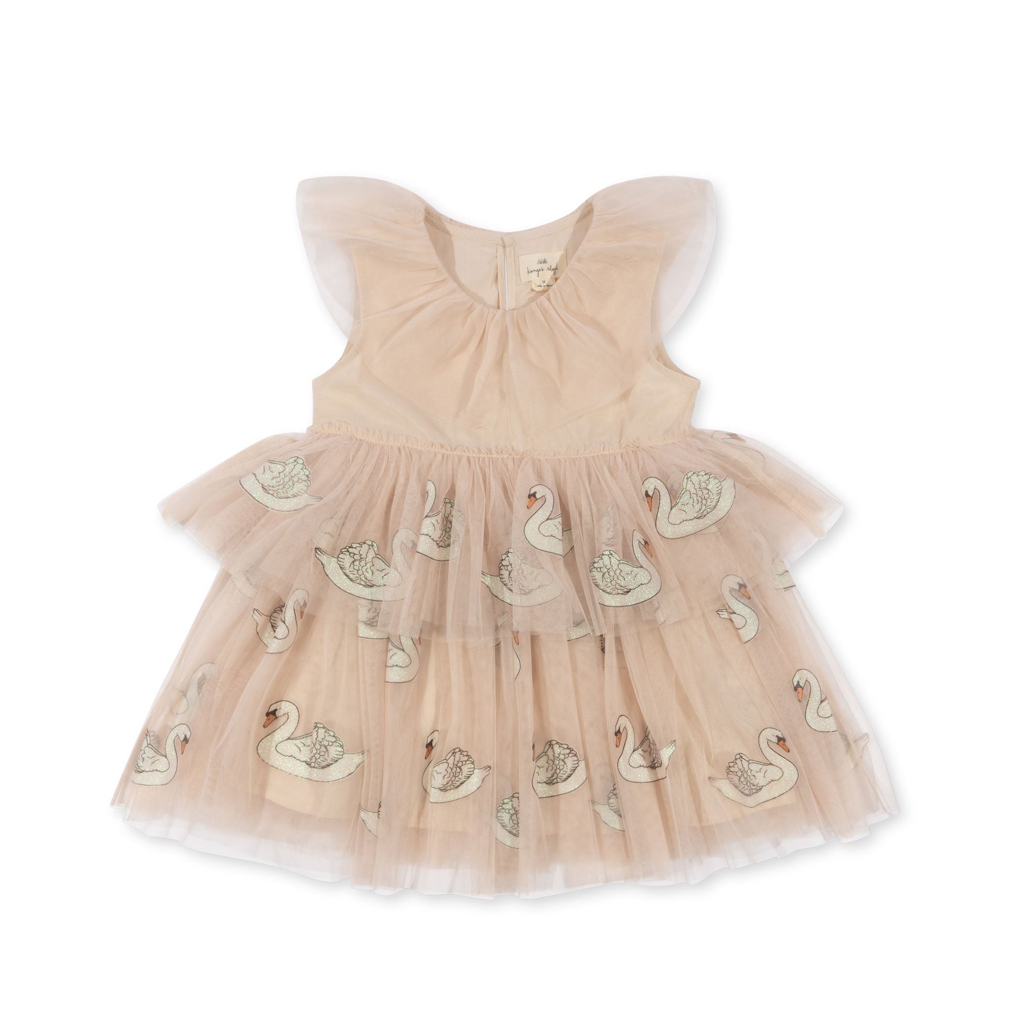 Konges Sløjd FAYETTE DRESS - swan glitter Konges Sløjd