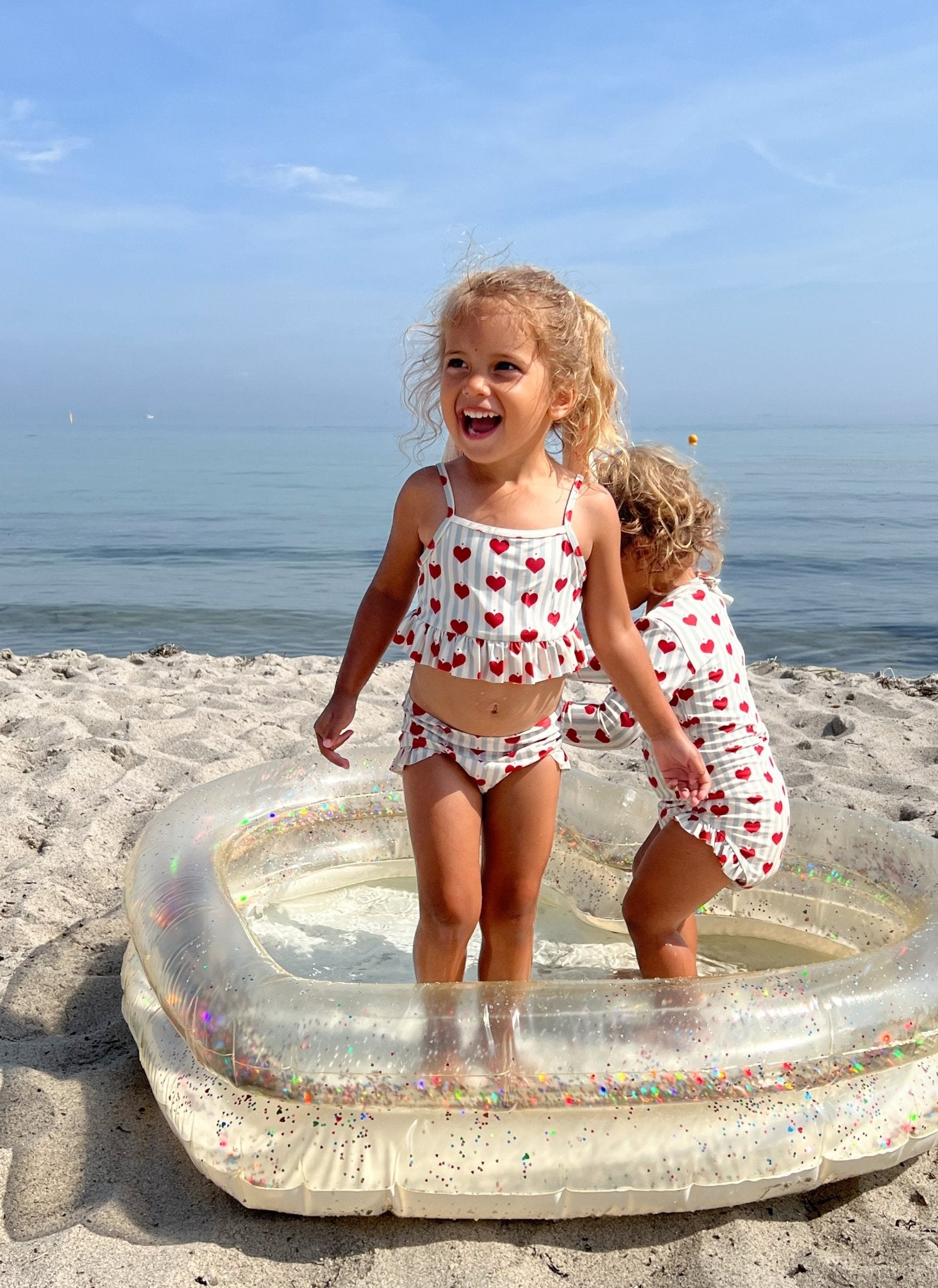 Konges Sløjd Heart Inflatable Pool - Transparent Cream Konges Sløjd