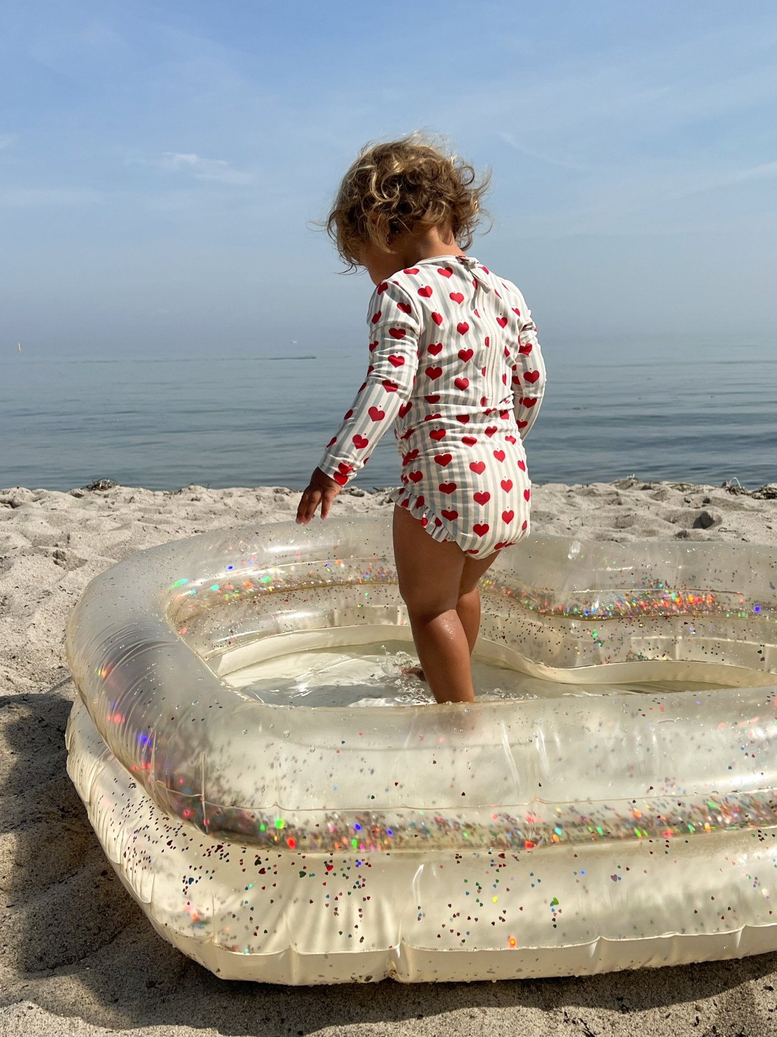 Konges Sløjd Heart Inflatable Pool - Transparent Cream Konges Sløjd