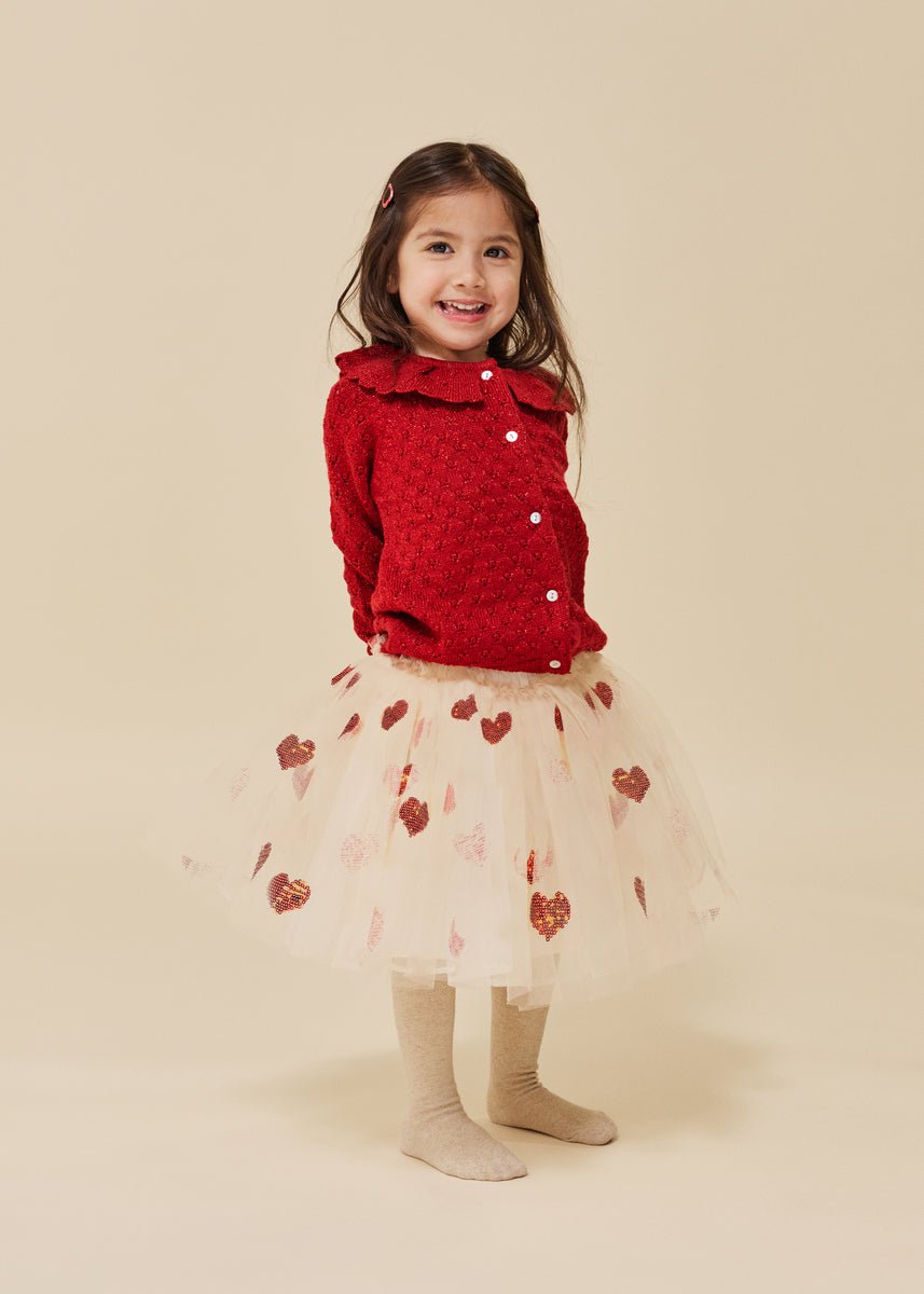 Konges Sløjd Holiday knit cardigan - savy red Konges Sløjd
