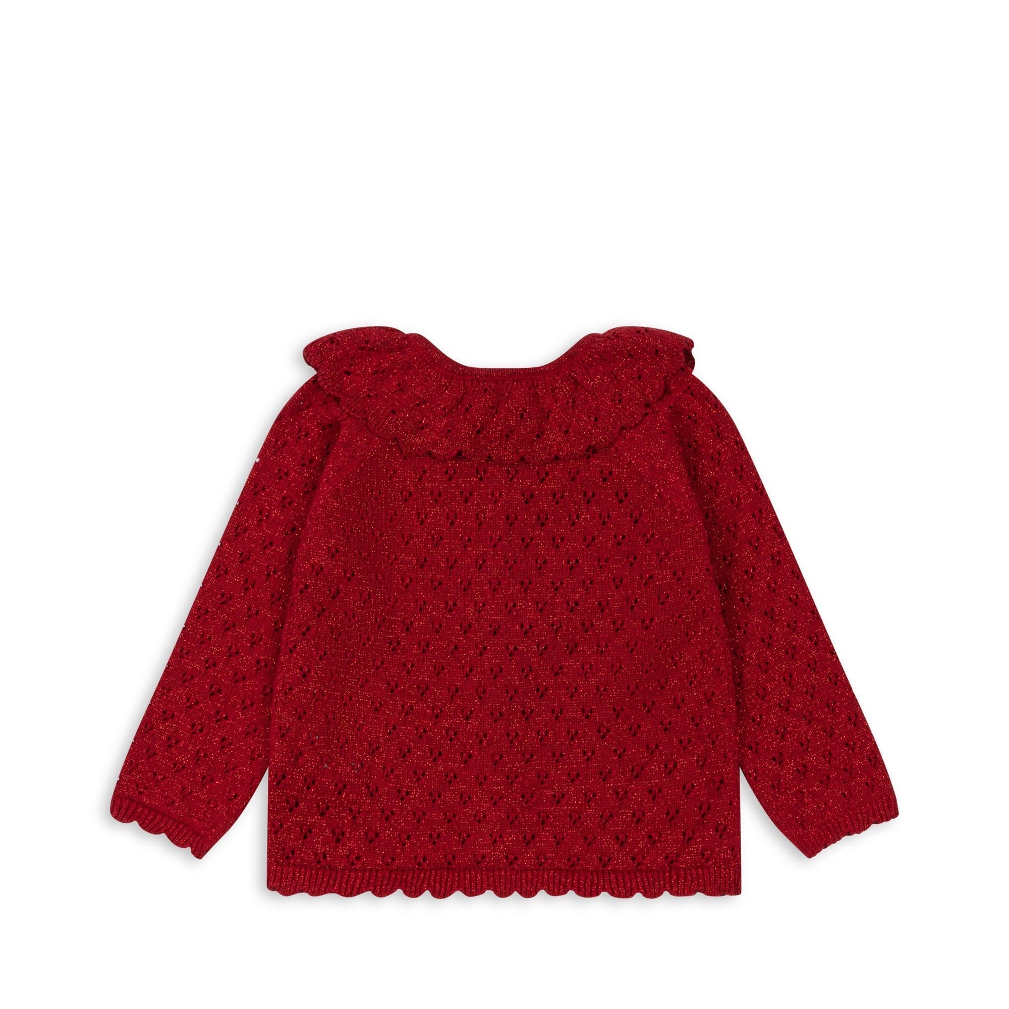 Konges Sløjd Holiday knit cardigan - savy red Konges Sløjd