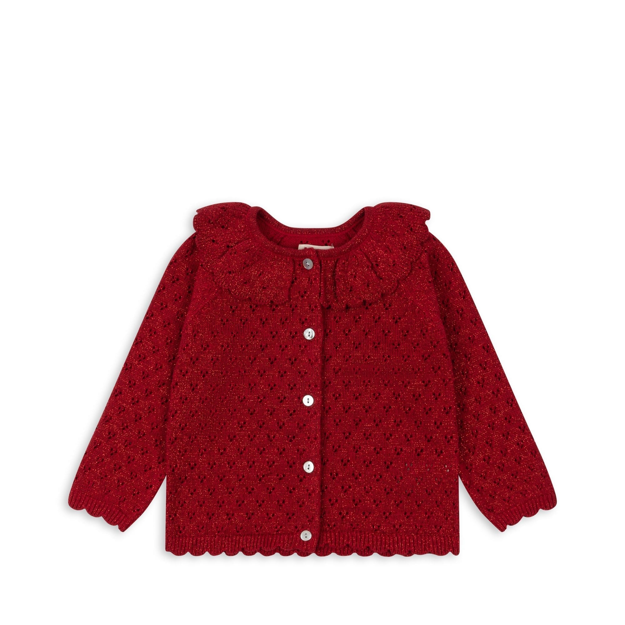 Konges Sløjd Holiday knit cardigan - savy red Konges Sløjd