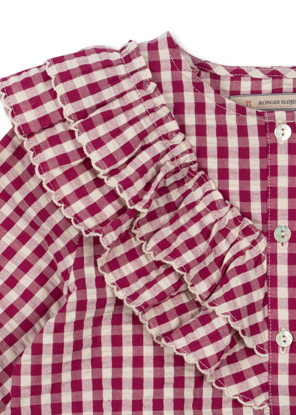 Konges Sløjd KIM BLOUSE - sangria/butter check Konges Sløjd New Collection