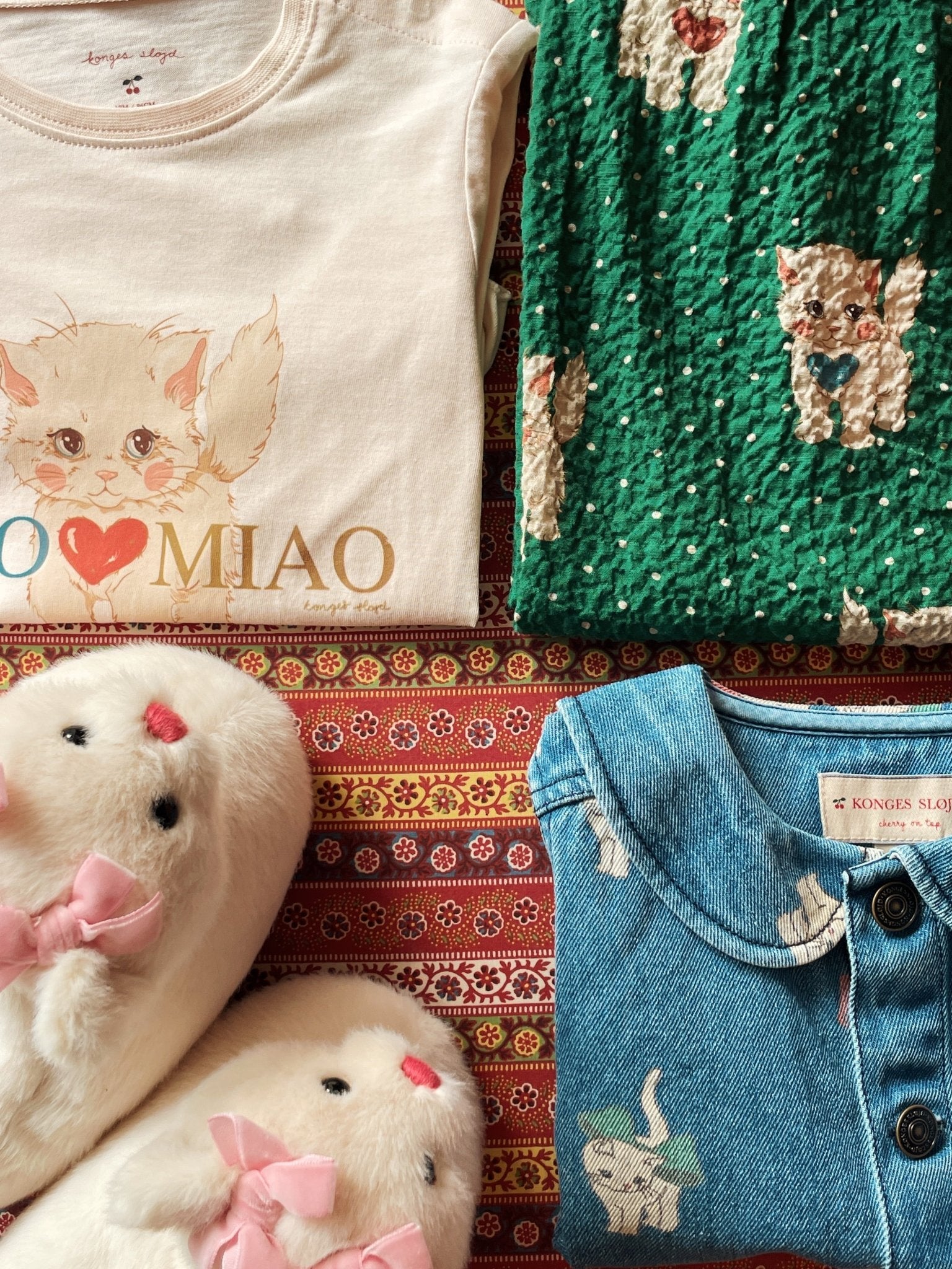 Konges Sløjd KITTY FOOTIES - off white Konges Sløjd Limited Collection