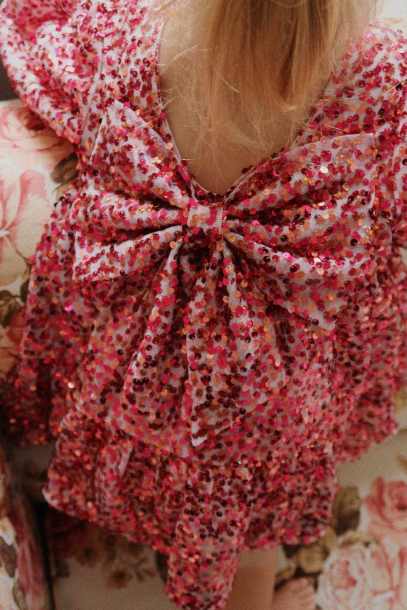 Konges Sløjd LILA BOW DRESS - sparkling sangria Konges Sløjd New Collection