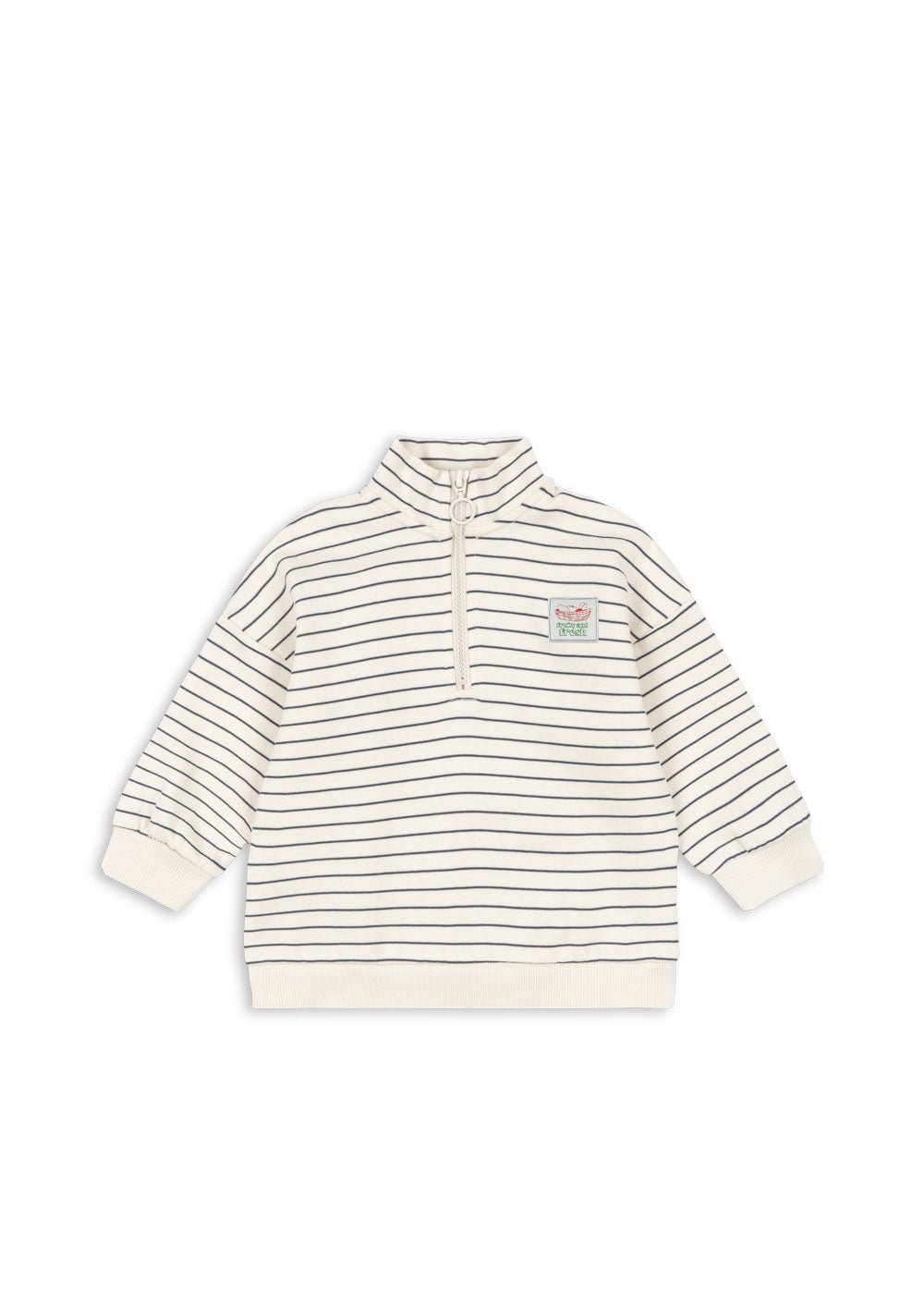 Konges Sløjd LOU HALF ZIP SWEATSHIRT - flintstone stripe Konges Sløjd New Collection