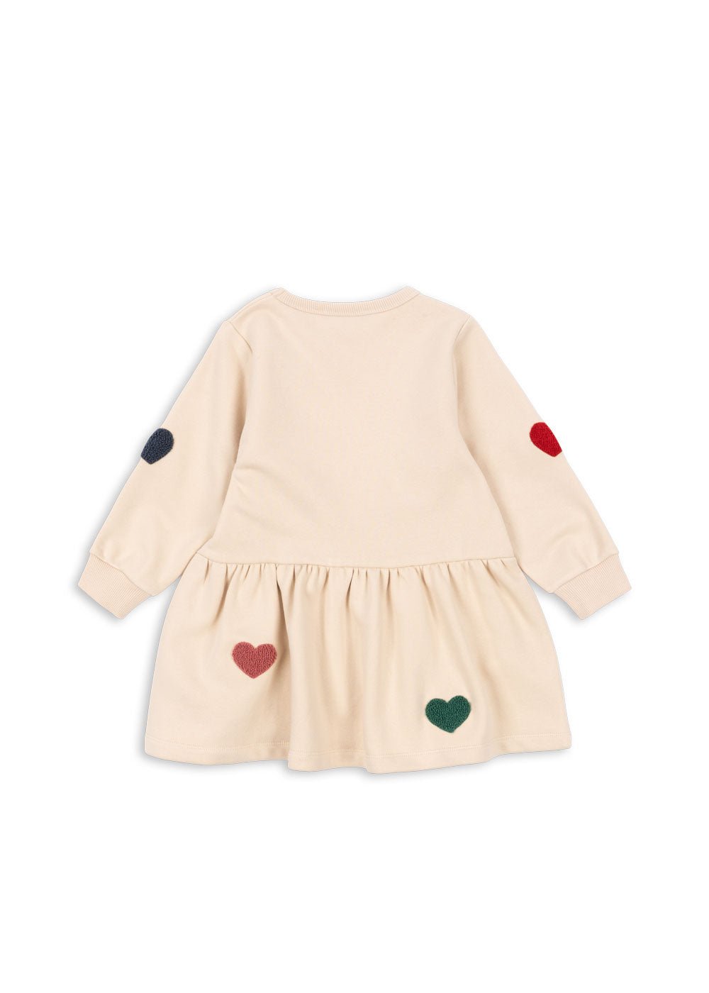 Konges Sløjd Lou Sweat Dress – Multi Heart | Kids Organic Cotton Dress Konges Sløjd New Collection