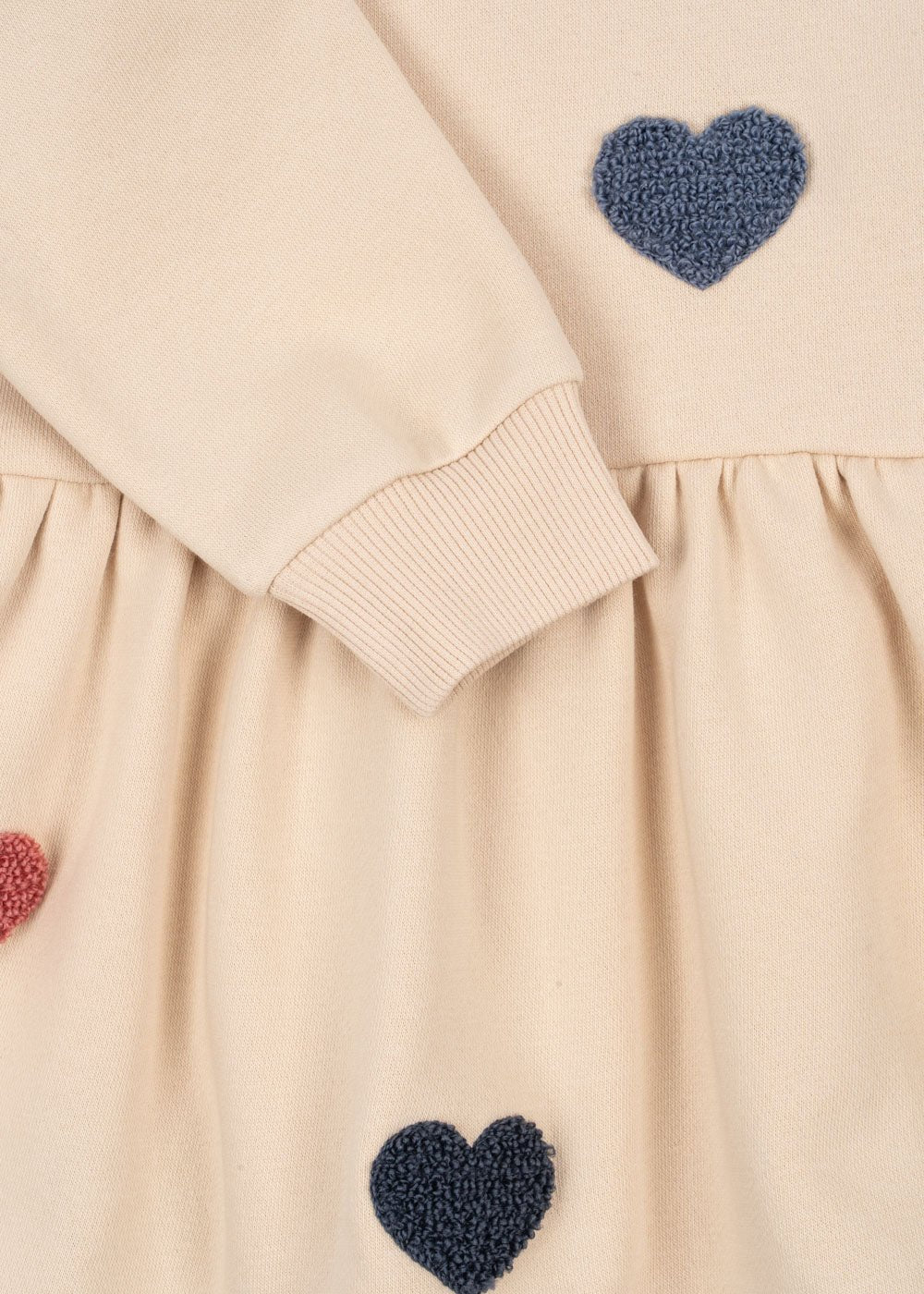 Konges Sløjd Lou Sweat Dress – Multi Heart | Kids Organic Cotton Dress Konges Sløjd New Collection