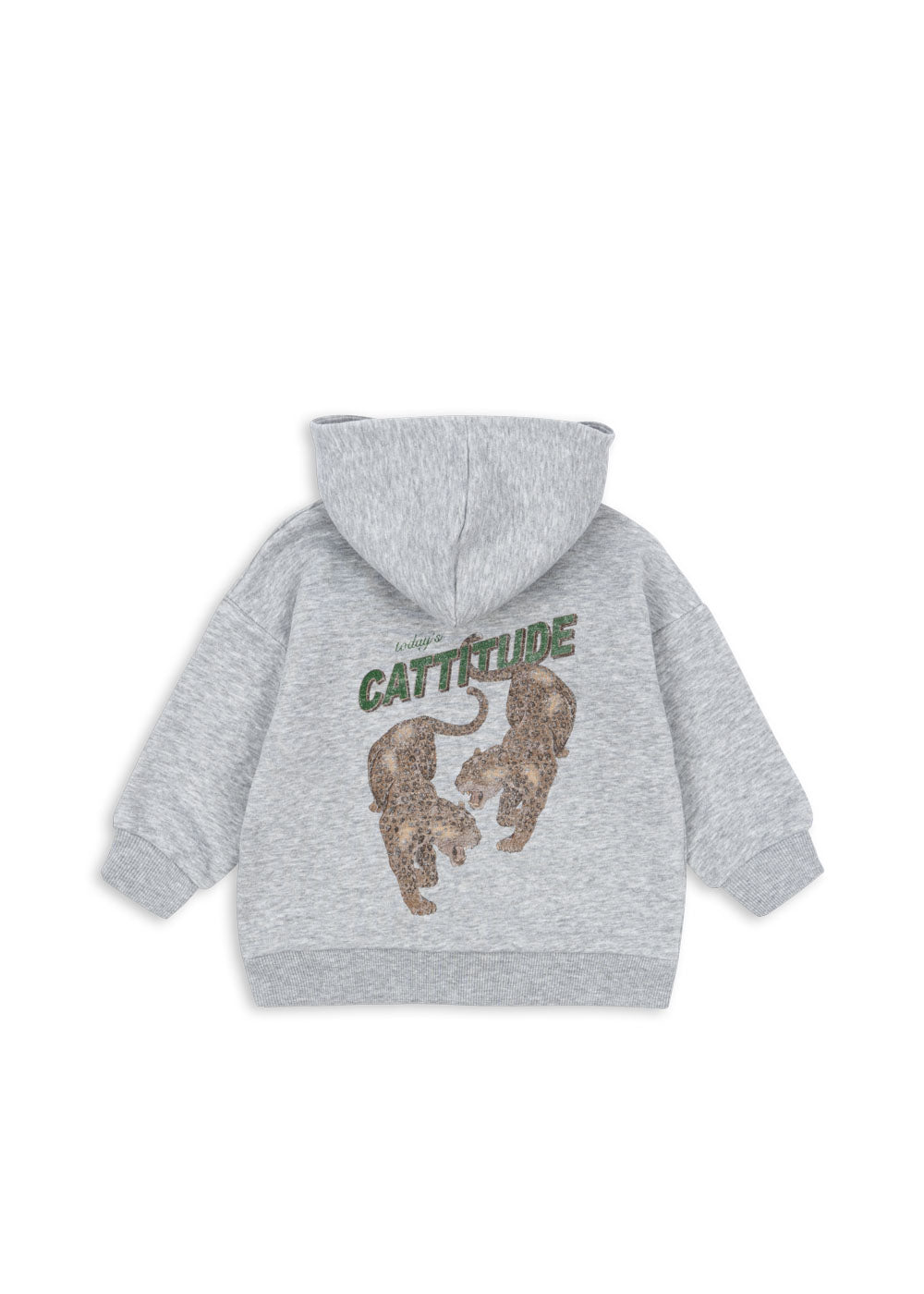 Konges Sløjd LOU SWEAT ZIP HOOD - grey melange Konges Sløjd