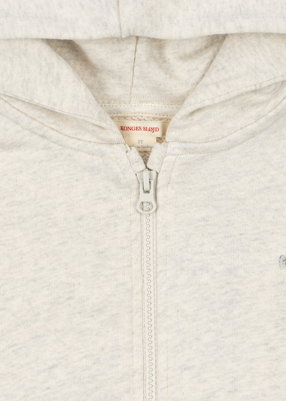 Konges Sløjd Loupy Zip Hoodie – Off White Melange Konges Sløjd New Collection