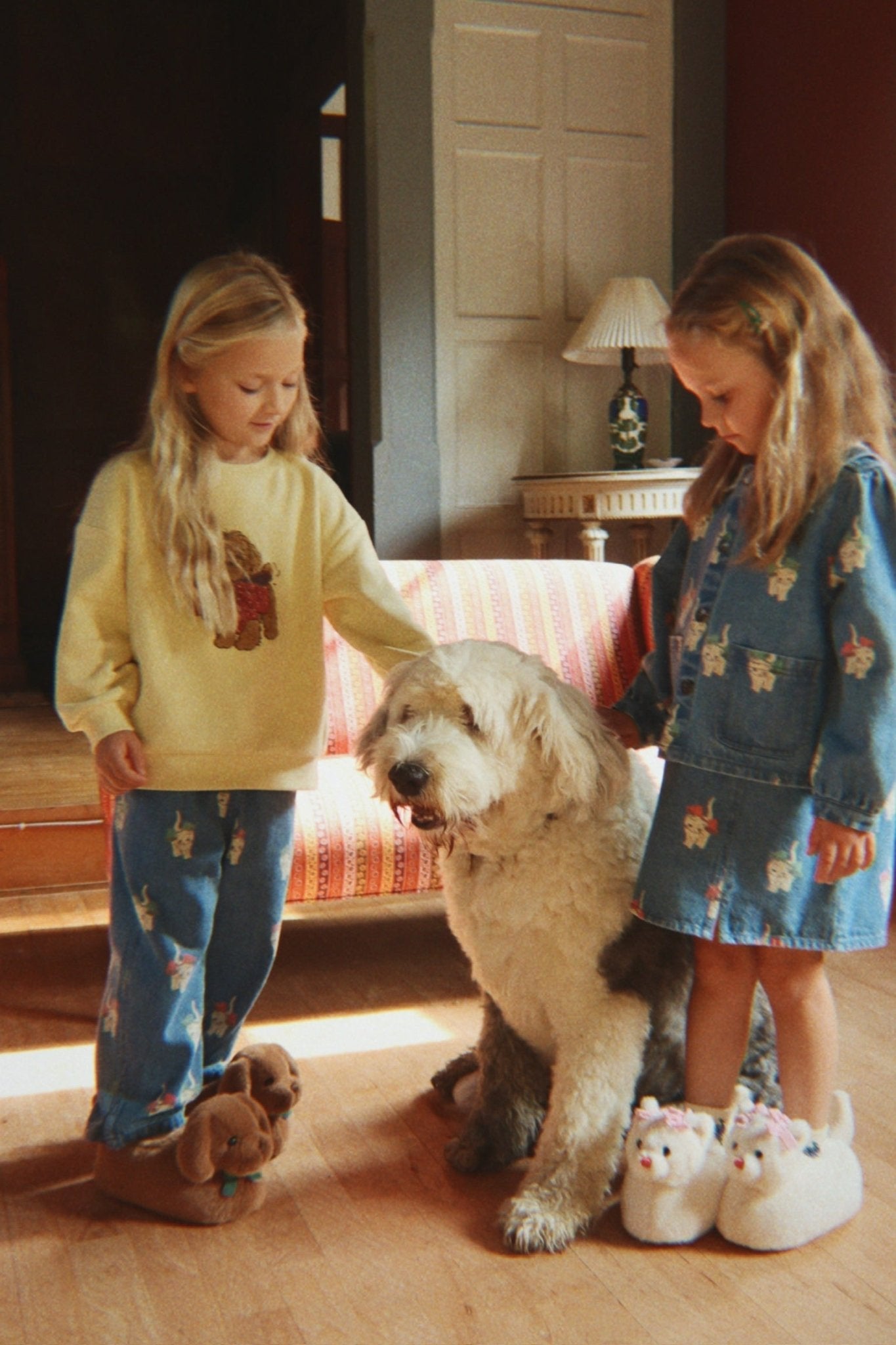 Konges Sløjd MAGOT DRESS - bow kitty denim Konges Sløjd Limited Collection