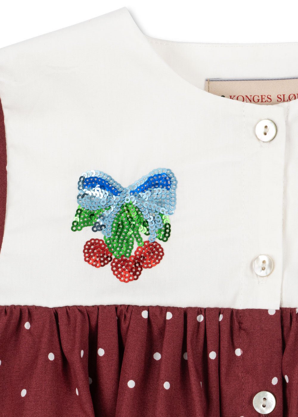 Konges Sløjd MUNA DRESS - cabernet dot Konges Sløjd New Collection