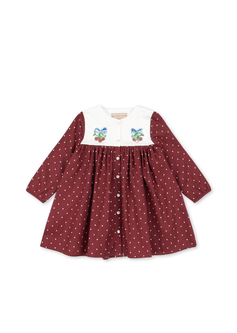 Konges Sløjd MUNA DRESS - cabernet dot Konges Sløjd New Collection