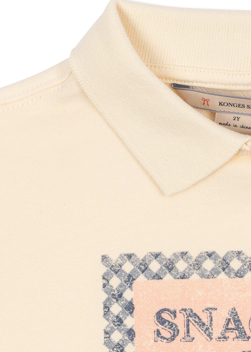 Konges Sløjd SPOTTY LONG SLEEVE POLO - buttercream Konges Sløjd New Collection